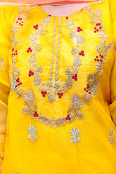 Grace Z-(W476)- Stitched Embroidered 3pc organza dress with Embroidered Organza Duppata.